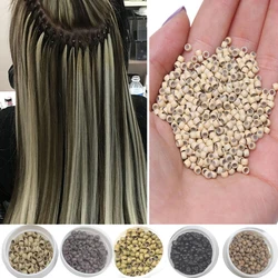 NANO Beads Silicone Lined Micro Rings 4MM For Nano Tip Hair Extensions 500units Nano Micro Ring Hair Extensions Nano Beads Links