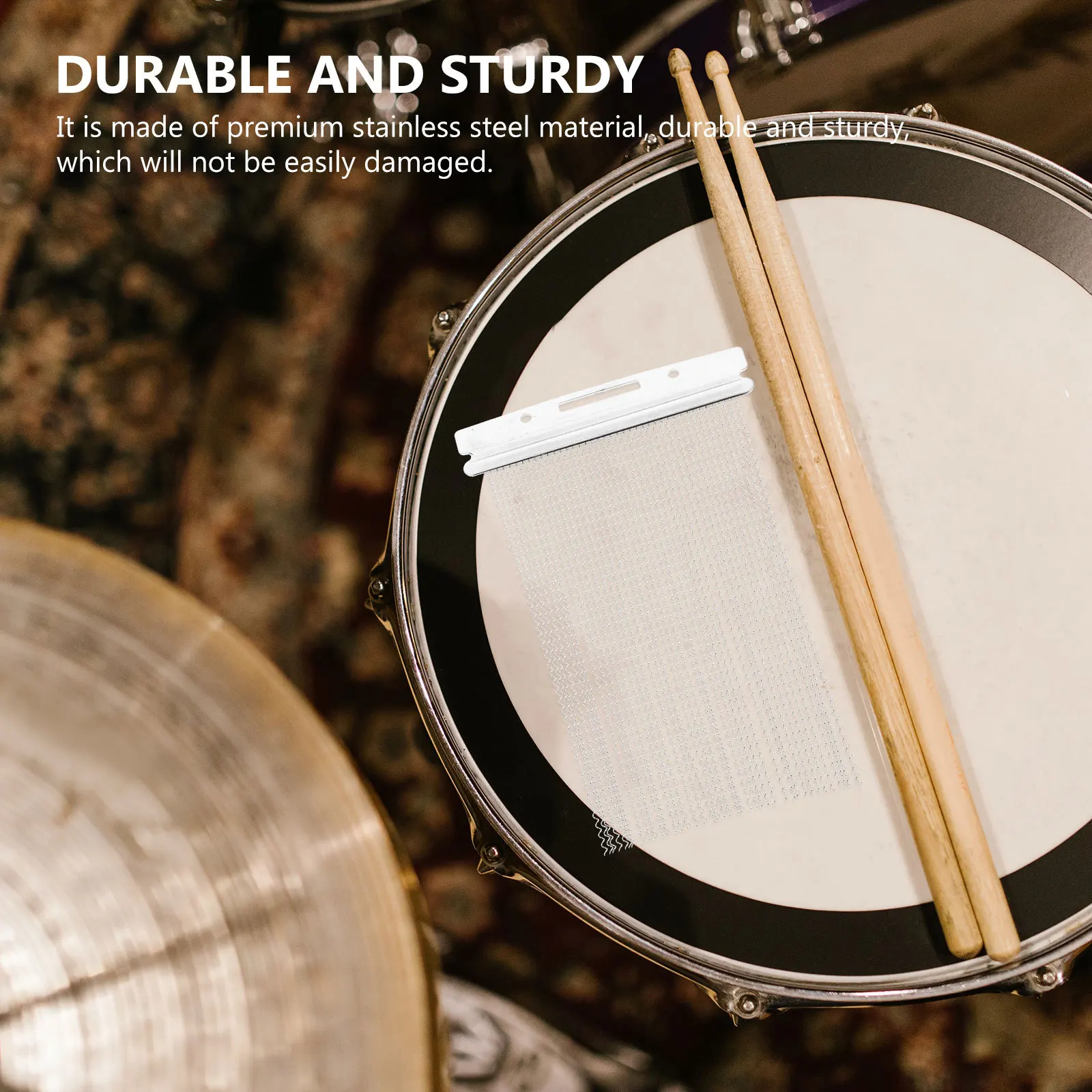 

40 Strand Snare Wire Metal Drum Replacement Part Snare Drum Component Clear Sound Lasting Durability Instrument Accessory