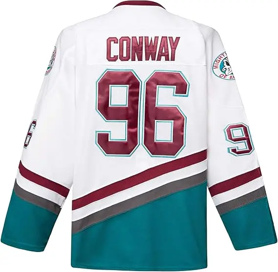 Men's Ice Hockey Jerseys #96 Charlie Conway 99# BANKS 8# Selanne 9# Paul Kariya All Stitched