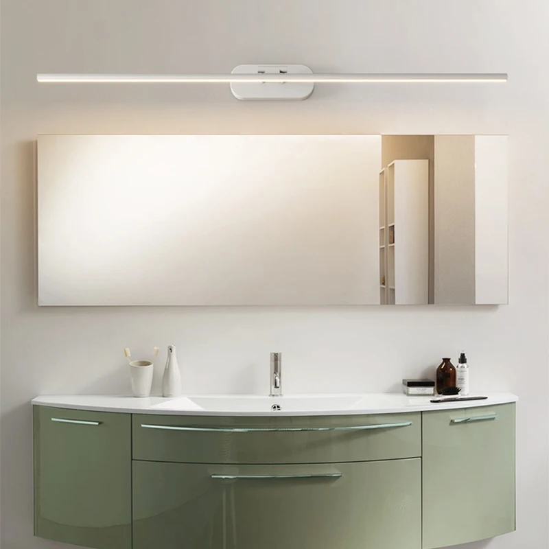 Mirror Front Light Bathroom Mirror Cabinet Simple Modern Cosmetic Mirror Light Bathroom Toilet LED Wash Table Wall Mounted Lamp