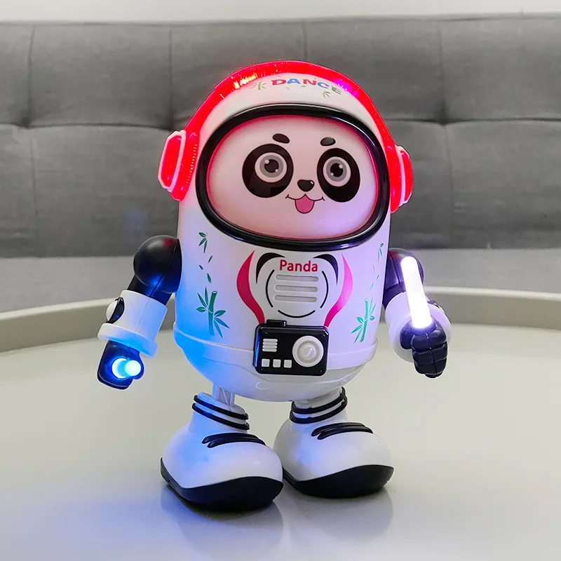 Robô de dança elétrica panda chinês presente infantil panda boneca espaço panda presente de natal