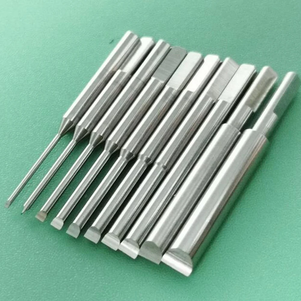 Assortment of 10Pcs Anti-Skip T Shape Watch Screwdriver Tip 0.6-3.0mm Size for KW 2.0mm Screwdriver