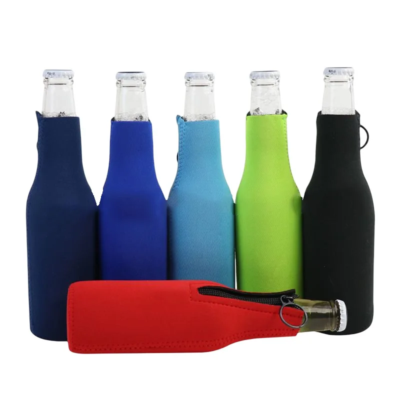 Beer Bucket Holde for 330ml Bottle Bag Cooler Neoprene Sleeve with Zipper Customized Logo Insulated Foam Can Thermos Coozie Tin