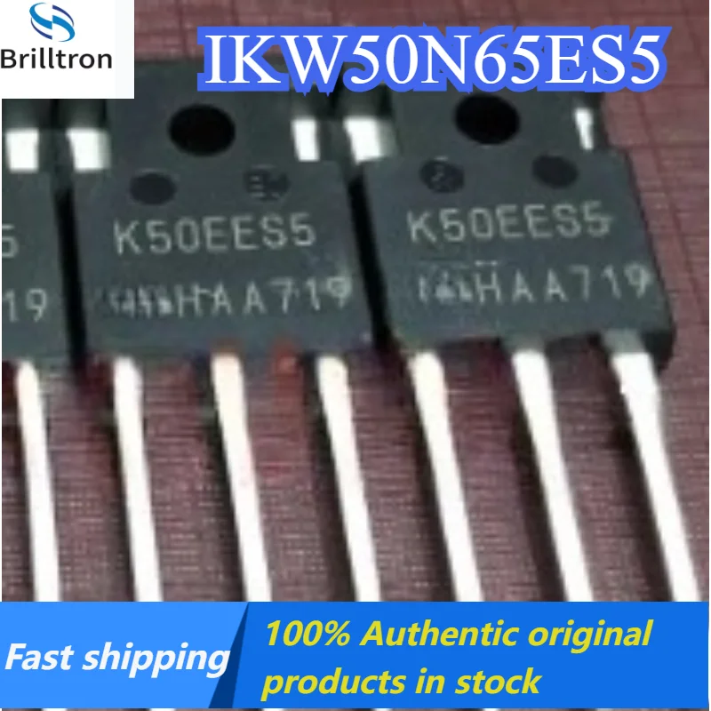 10-30PCS K50EES5 IKW50N65ES5 TO-247 650V 50A Brand New, Original Stock, Fast Shipping.