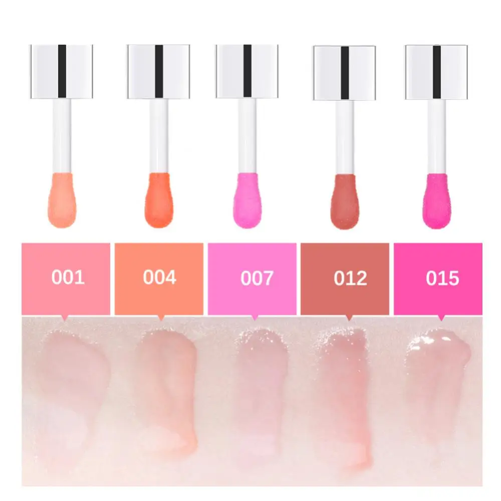 Mirror Water Lip Glaze Long-lasting Waterproof Crystal Jelly Oil Lip Tint Moisturizing Non-stick Cup Lip Glow Oil Care Cosmetics