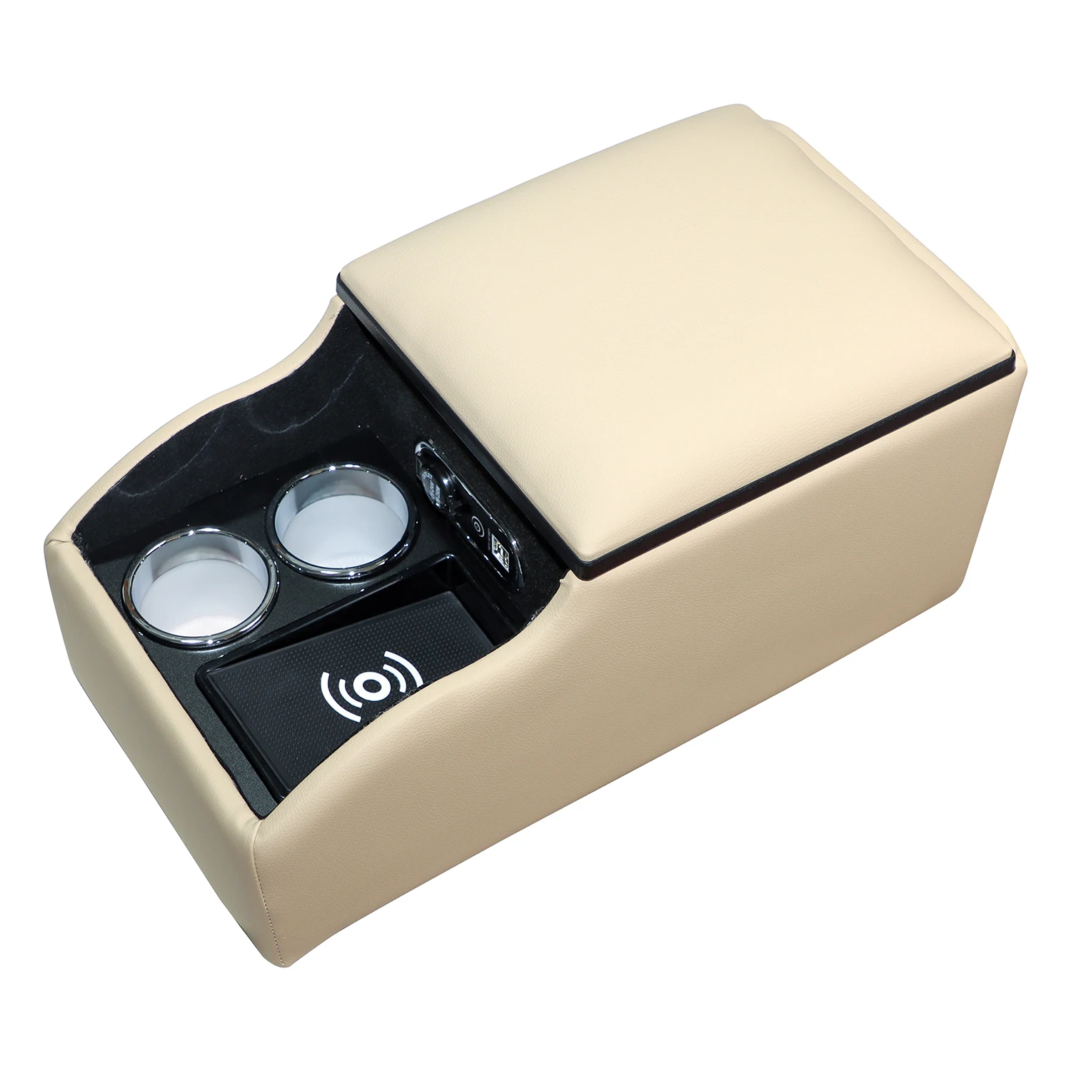 For MPV Car Back Seat Armrest Box Car Rear Center Armrest Universal Second Row Storage Box Foldable Console