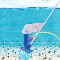 Swimming Pool Vacuum Cleaner Portable Swimming Pond Fountain Vacuum Disinfect Tool Portable Suction Head Brush Cleaner