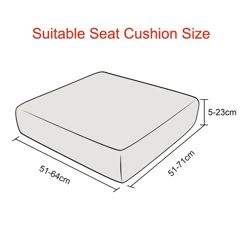 1pc Velvet Sofa Seat Cushion Cover Solid Color Seat Protector Soft Elastic Dust-proof Sofa Slipcovers Armchair Seat Covers Decor