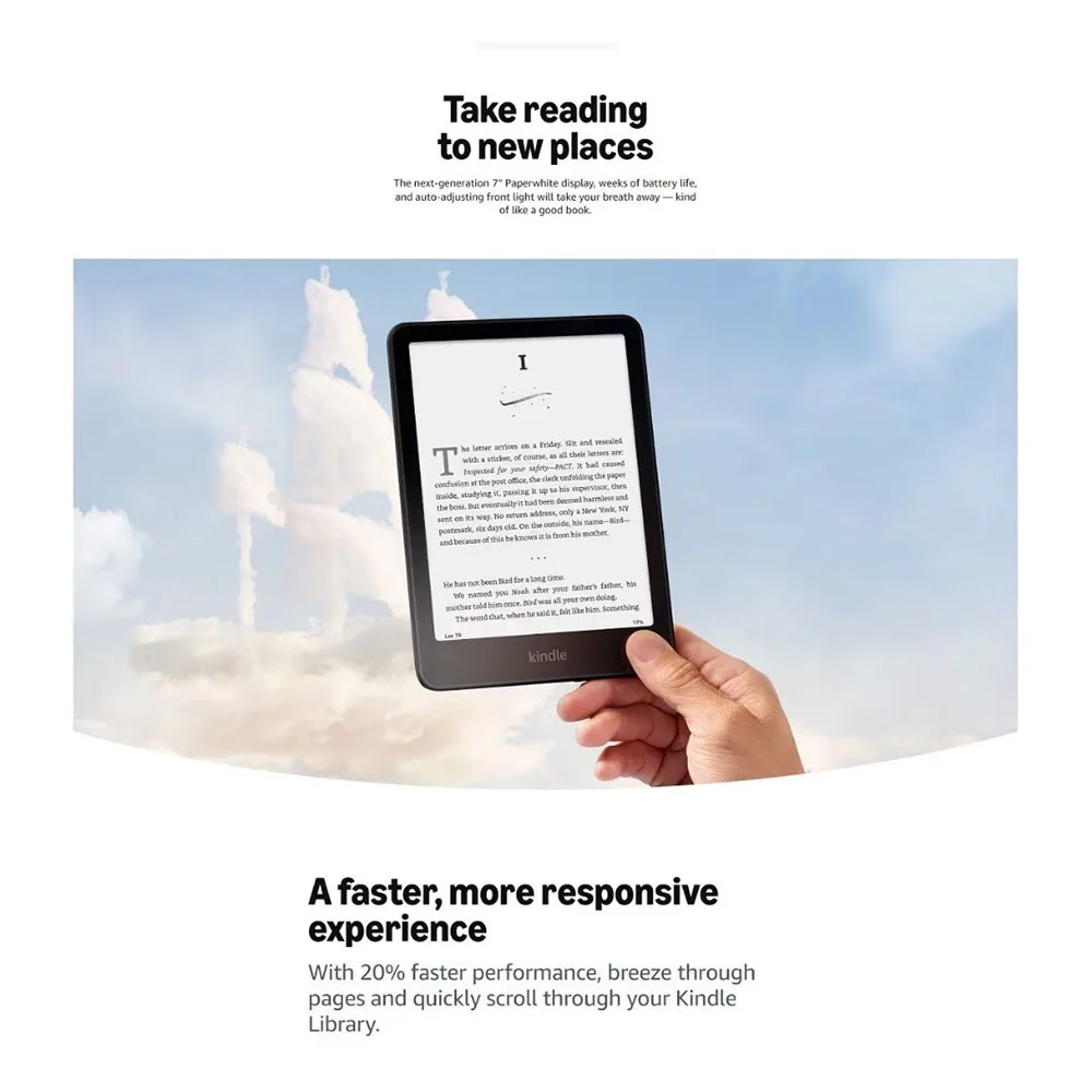 Kindle Paperwhite Signature Edition الجيل الثاني عشر 2024 قارئ الكتب الإلكترونية 7 "ضبط السطوع التلقائي 16 جيجابايت قارئ الكتب الإلكترونية #4