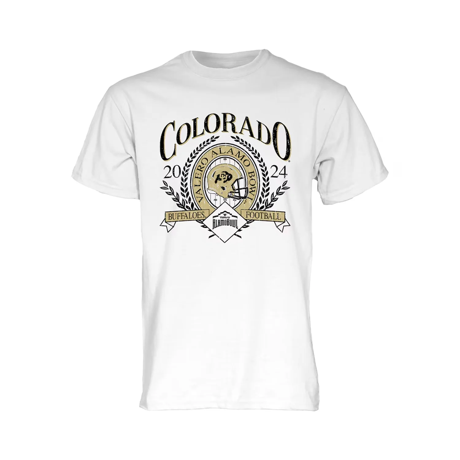 Colorado Buffaloes Blue 84 Unisex 2024 Alamo Bowl T-Shirt Summer Jersey Cotton Tops Hot Sale Faddish Casual Tee