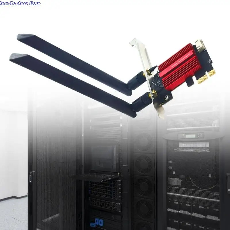 D0UA PCIE อะแดปเตอร์ไร้สาย wifi 5 การ์ดเครือข่าย 802.11ac 1200mbps สองวง