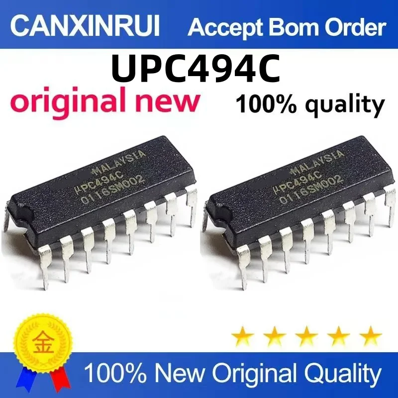 (10-300piezas)Brand new original UPC494C UPC494 DIP16 spot chip IC one start