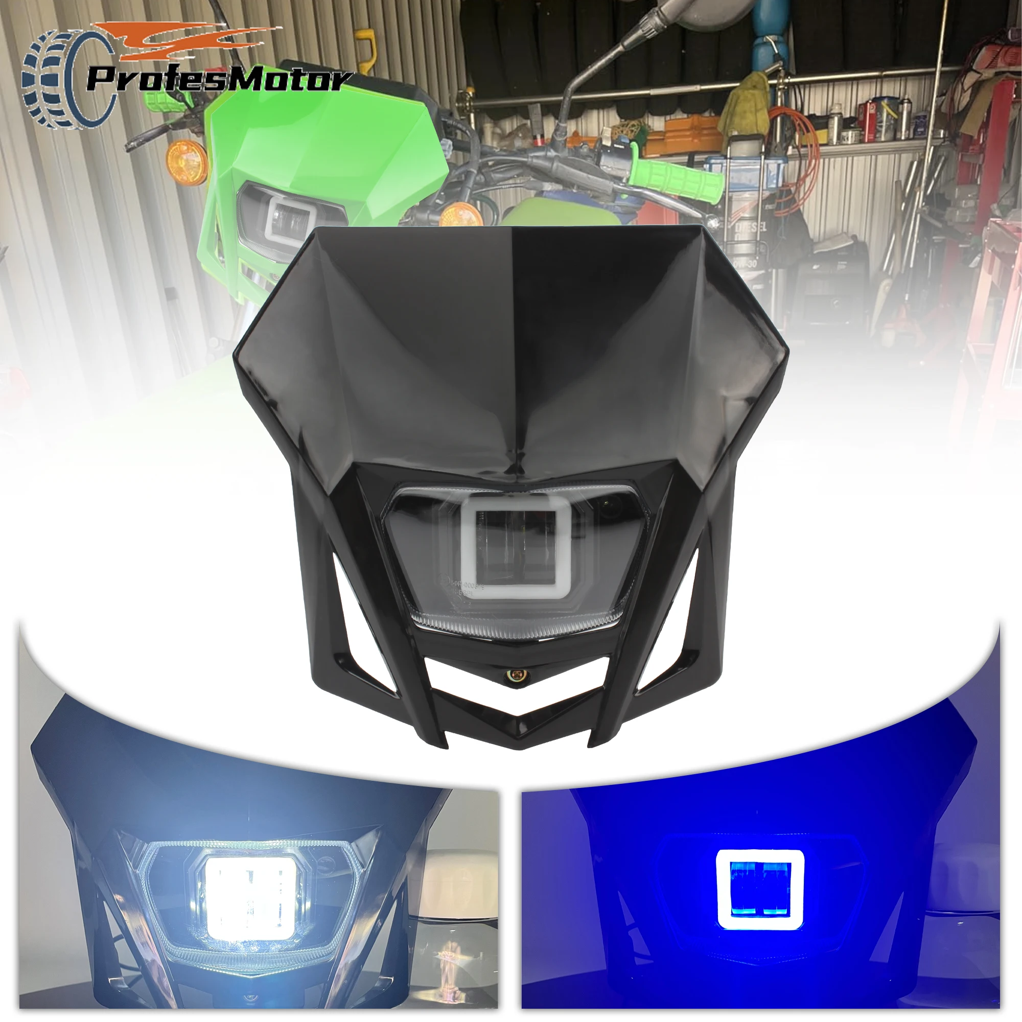 

Motorcycle Headlight Fairing For Honda CRF230 XR230 Suzuki Kawasaki KLX150 Yamaha WR450 DirtBike Enduro Motocross Headlamp Parts