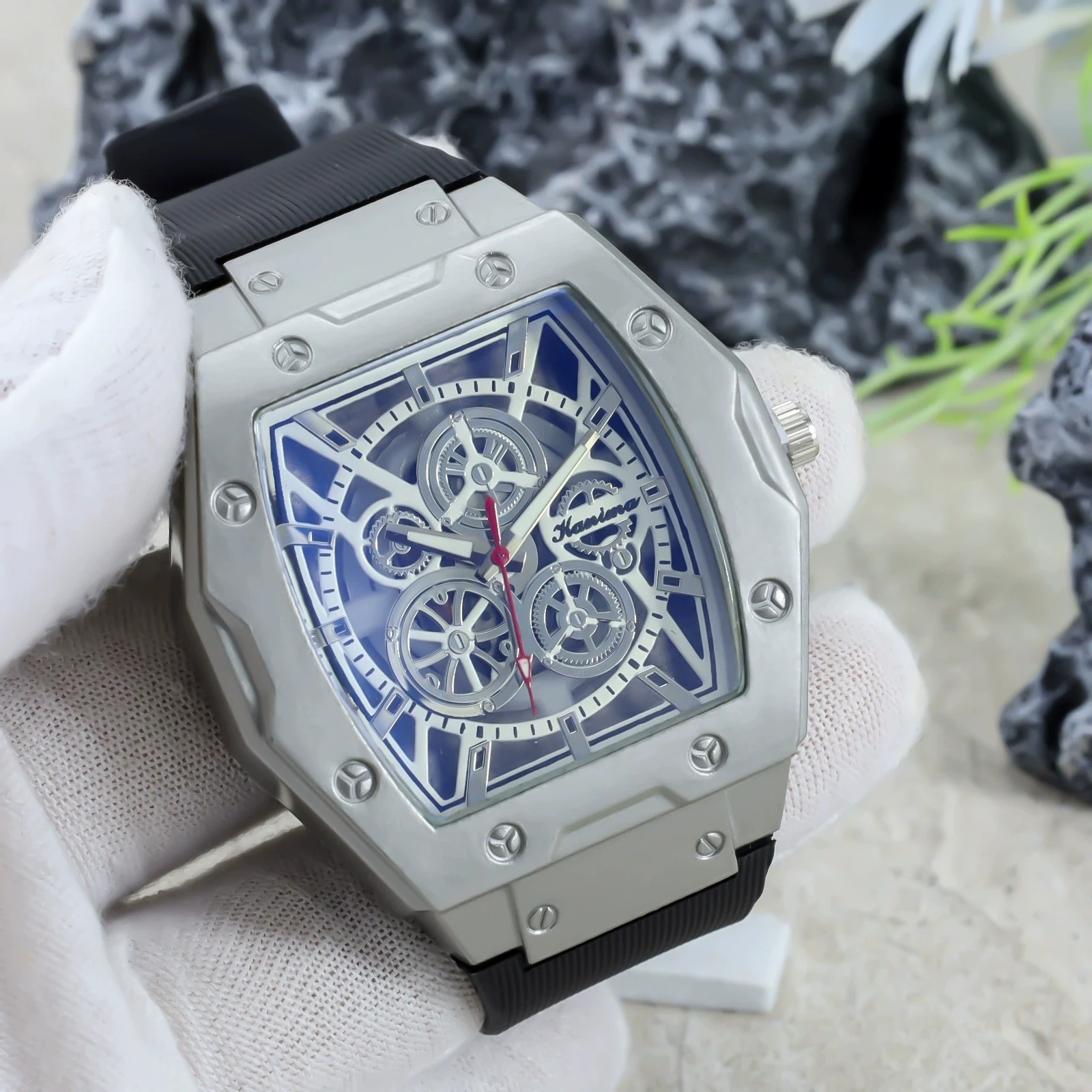 New Fashion Luxury Man Militray Sports Big Silicone Watch Men Business Wristwatches Top Male Clock Quartz Watches Reloj Hombre