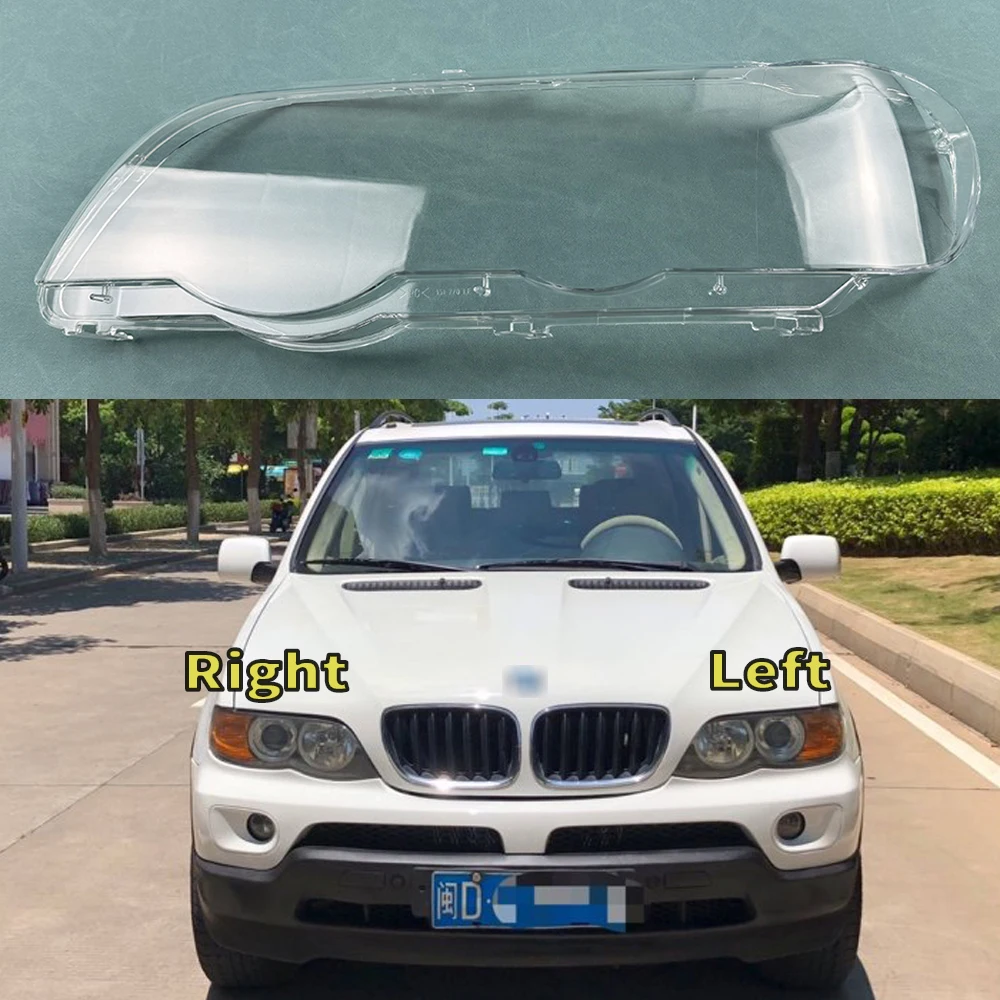 

For BMW X5 E53 2000 2001 2002 2003 Car Front Headlight Cover Auto Headlamp Lampshade Lampcover Head Lamp light glass Lens Shell