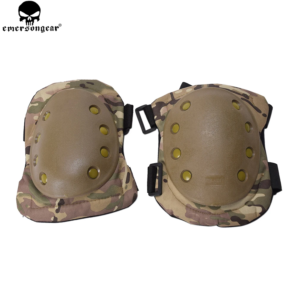 EMERSONGEAR Protective Knee Pads Elbow Pads Set Combat Airsoft Tactical Protective Pads Multi-camo Black BD2772