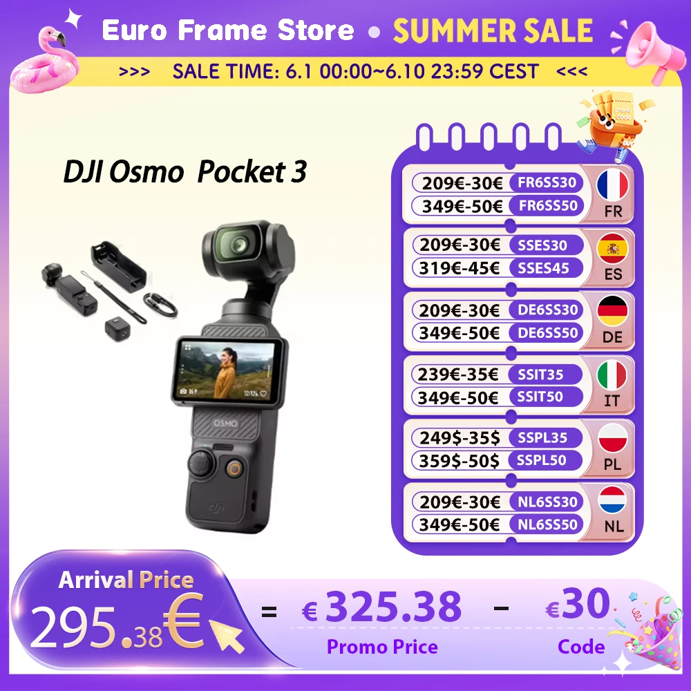 DJI Osmo Pocket 3 Powerful 1-Inch Sensor 4K/120fps  2-Inch Rotatable Touchscreen DJI Osmo Pocket 3