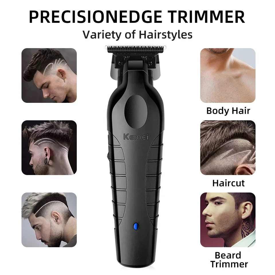 Professional Hair Trimmer for Men Cordless Hair Clippers Barber Hair Beard Trimmer Body Hair Cutting Machine Type-C Charging