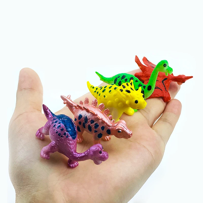 Mini Simulation Animal Dinosaur Model Stegosaurus hadrosaur Tyrannosaurus Figures Kids Cognitive Educational Toys Party Decor