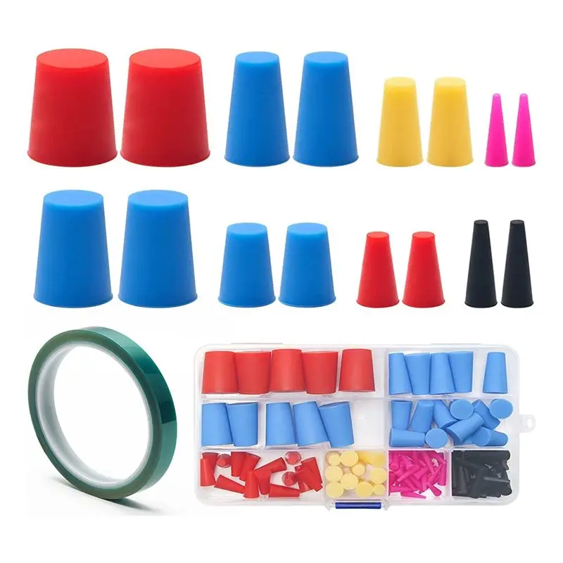 

AB11-1 Set Tapered Plug Kit Silicone Rubber Tapered Plug Kit For Hole Plugs, Painting, Sealing