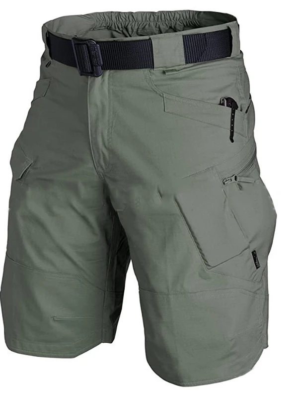 

Уличная спецодежда Five-Quarter Повседневные спортивные орты Прямые ноги Полиэфирное волокно Износостойкие летние орты для мужчин среднего возраста