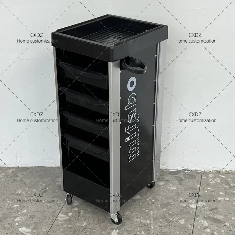 Multi Style Hair Salon Cart Barber Trolley Perm Dyeing Rack Tool Cabinet Multi Layer Storage Organizer for Beauty Shop