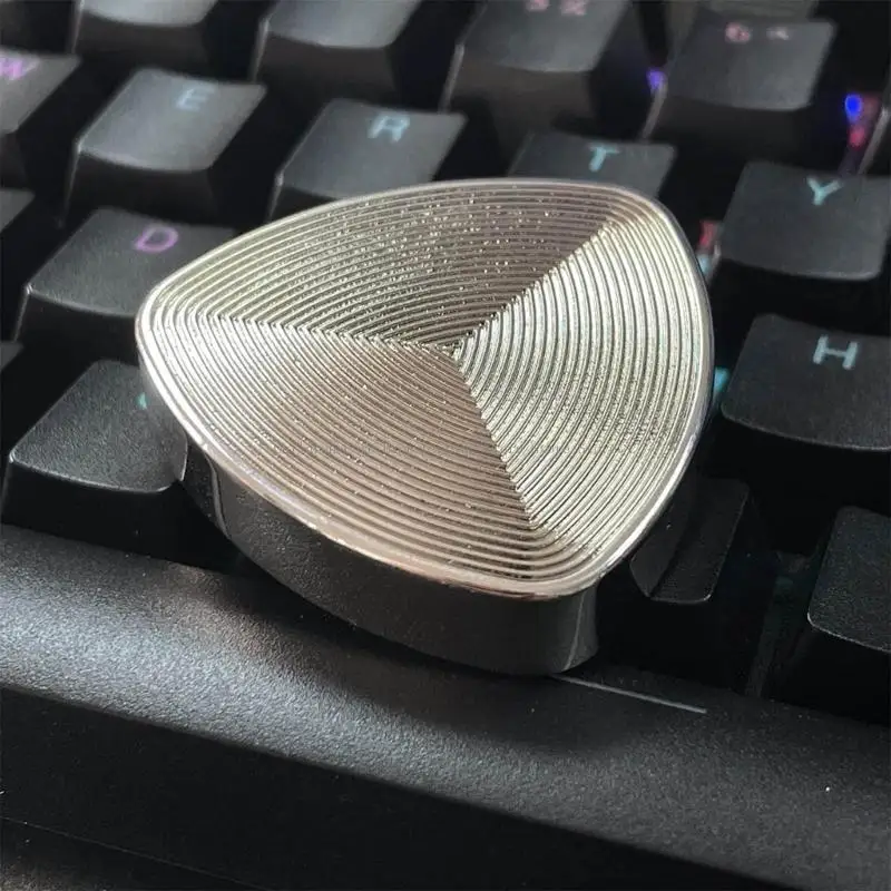 Silver Metal Slider for Anxiety and Adult Slider Sensory Toy Unique Triangle Toy