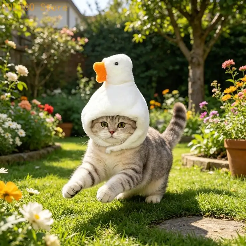 Geese Pet Hat Costume Accessory for Small Dog and Cats Halloween Parties D0LD