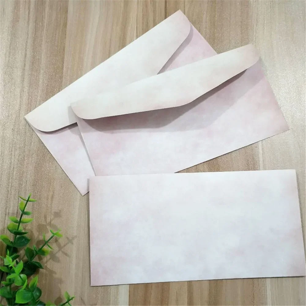 Conjunto de Envelopes Vintage para Convites de Casamento e Festa, Papelaria Antiga, Papel Kraft Elegante, 220x110cm, 10 Pcs