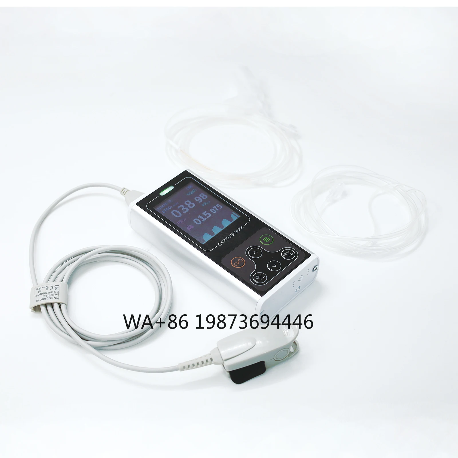 

Contec CA10S Sidestream Capnograph EtCO2 RESP SpO2 PR CO2 Patient Alarm