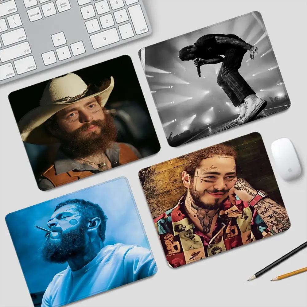 

Singer P-Post Malone Mouse Pad Small Gaming Accessories Keyboard Computer Offices Desk Mat Pc Gamer Non-slip Rubber Mousepad