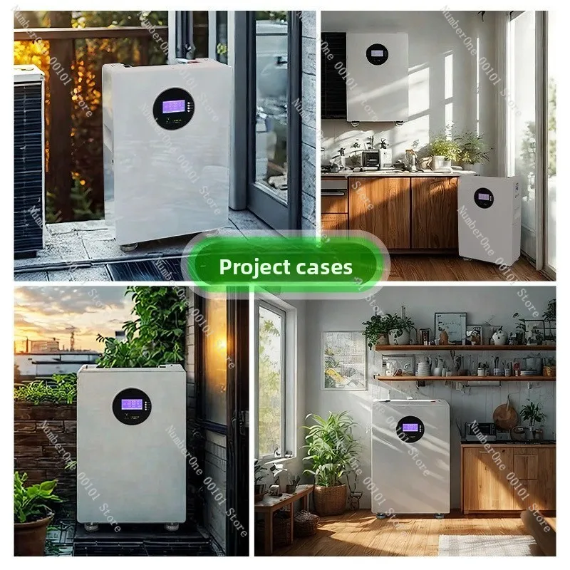 5KWH wall-mounted vertical energy storage all-in-one machine with lithium iron phosphate battery, inverter energy storage, and h