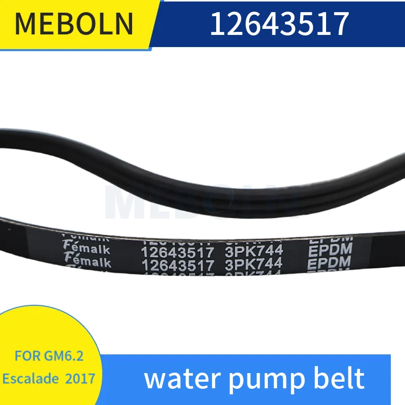 12643517 Water Pump Belt Serpentine Drive Belt Accessory Belt Replacement For Cadillac Escalade 6.2 V8 2017 Engine Cooling Parts