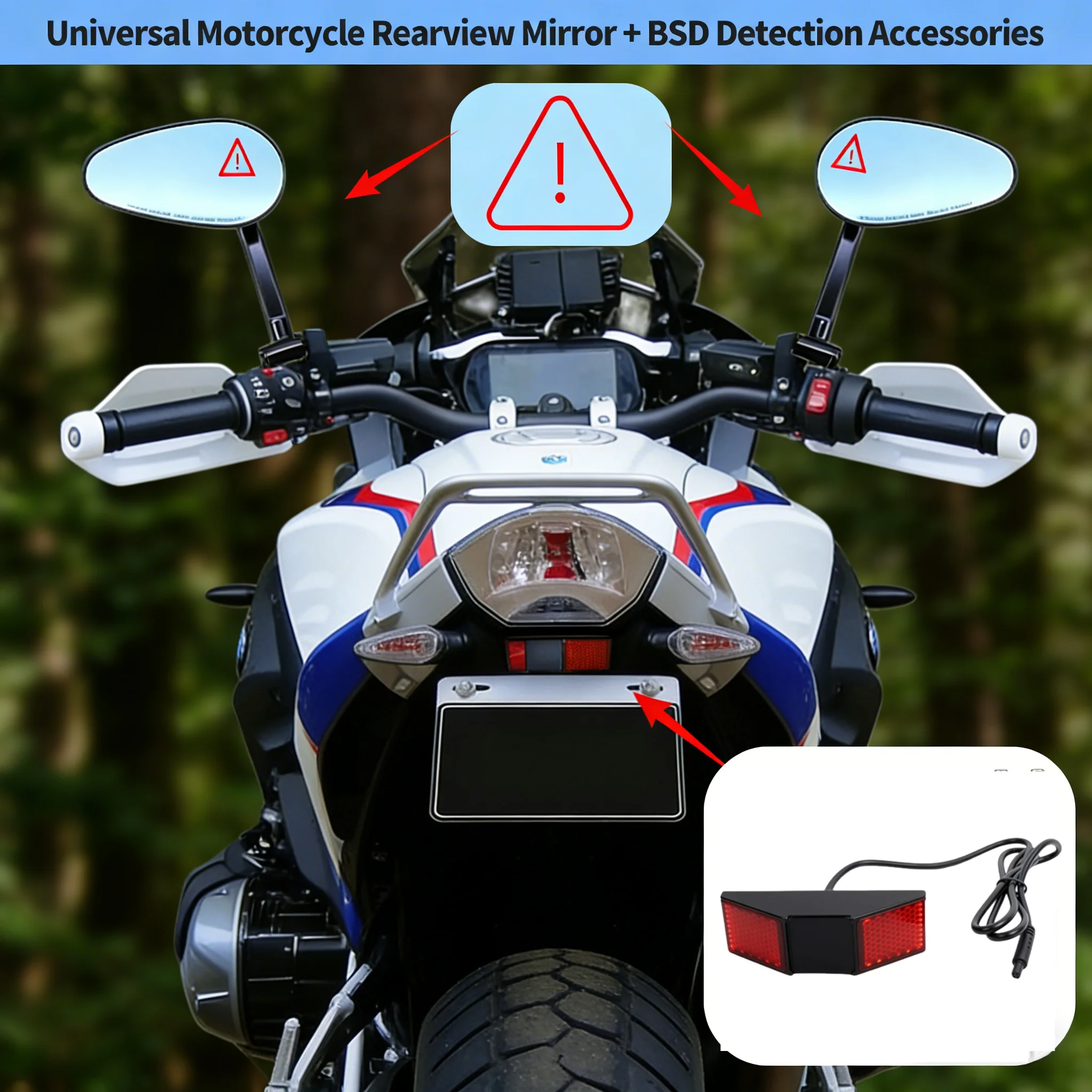 

Motorcycle Safety Kit Direct Blind Spot Monitor Radar Waterproof Warning System Motorcycle Accessories For BMW R1250GS 1300GS
