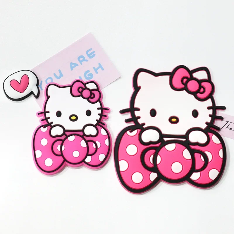 hello kitty large and small bow diy soft rubber accessories sanrio cartoon phone case patch car supplies decoration wholesale