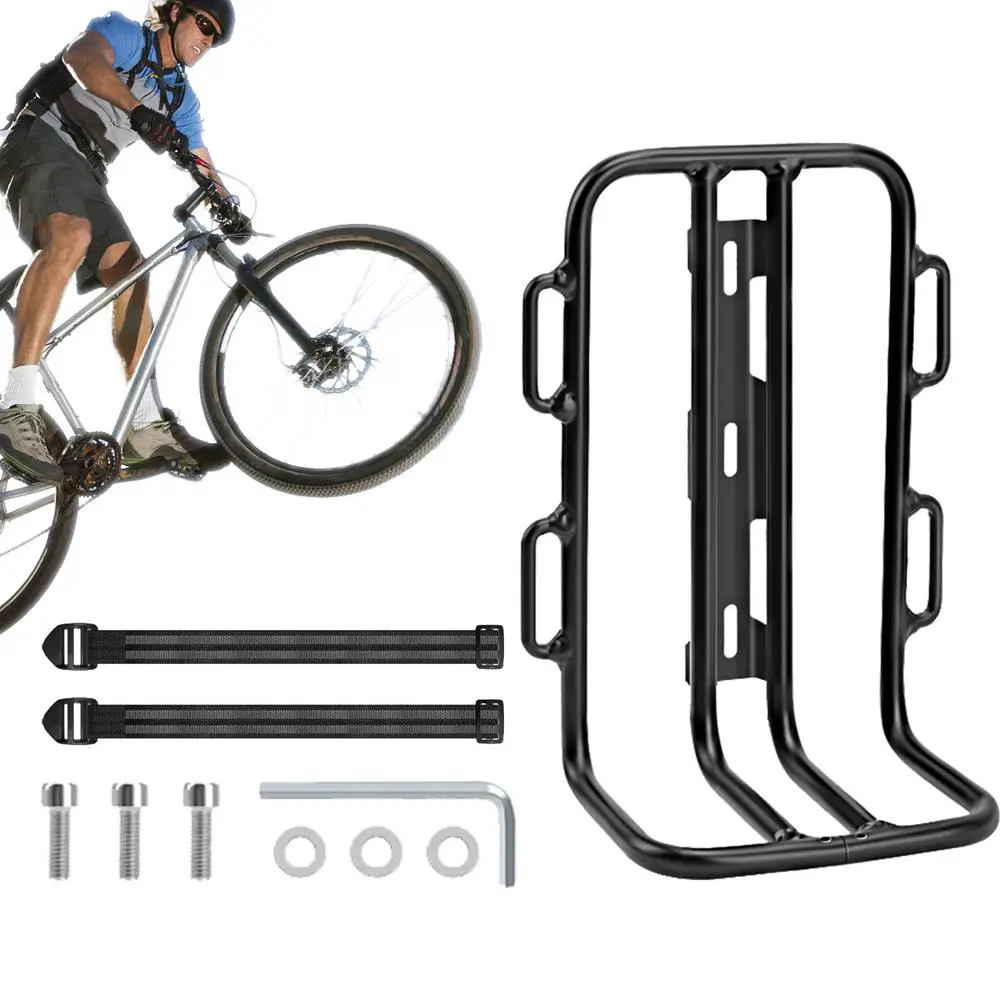 AliExpress Cycling Front Cargo Rack Bike Fork Mount Bracket Bicycle Luggage Carrier MTBs Road Bike Front Fork Bag Bracket Cycling Accessory