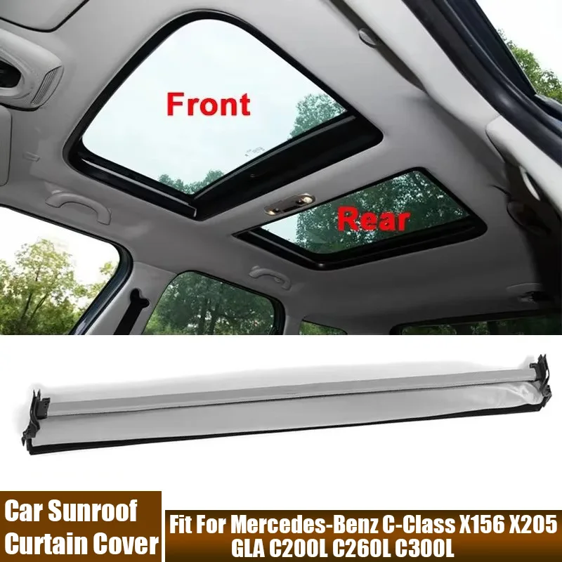 

Жесткий солнцезащитный козырек на крыше, черный, бежевый, серый, автомобильный чехол для штор на крышу для Mercedes-Benz C-Class X156 X205 GLA C200L C260L C300L
