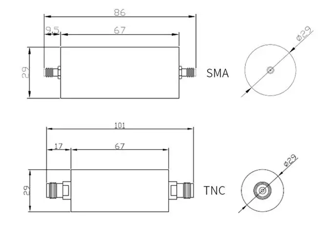 DC Coaxial Attenuator ATT-40-PDC