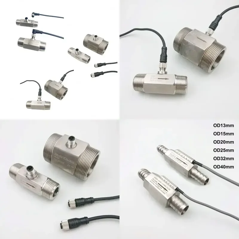 OEM DN8 DN15 DN20 DN25 DN40 DN50 Water Flow Sensor Flowmeter Flow Sensor Water Controller For Flow Measurement