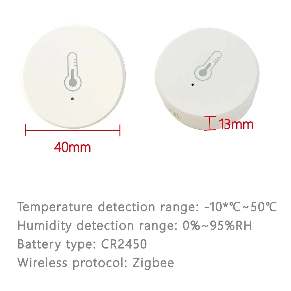 Tuya ZigBee Temperature Sensor and Humidity Sensor Work For Alexa Google Home Smart Home App Control Home Automation