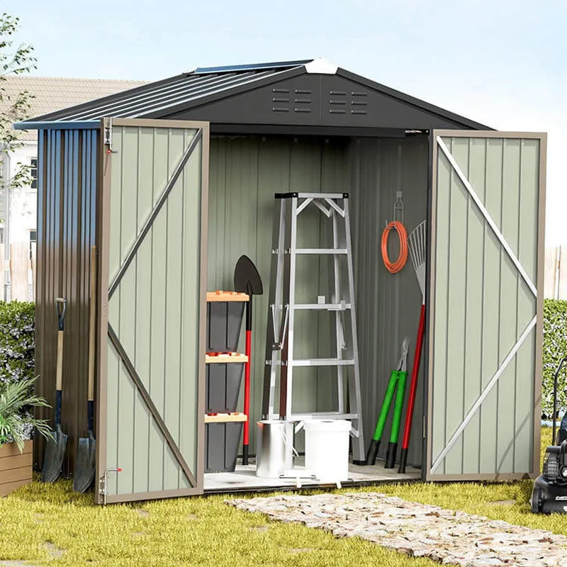 Outdoor tool Garden storage Courtyard simple room Outdoor storage cabinet Mobile tin room Villa utility room
