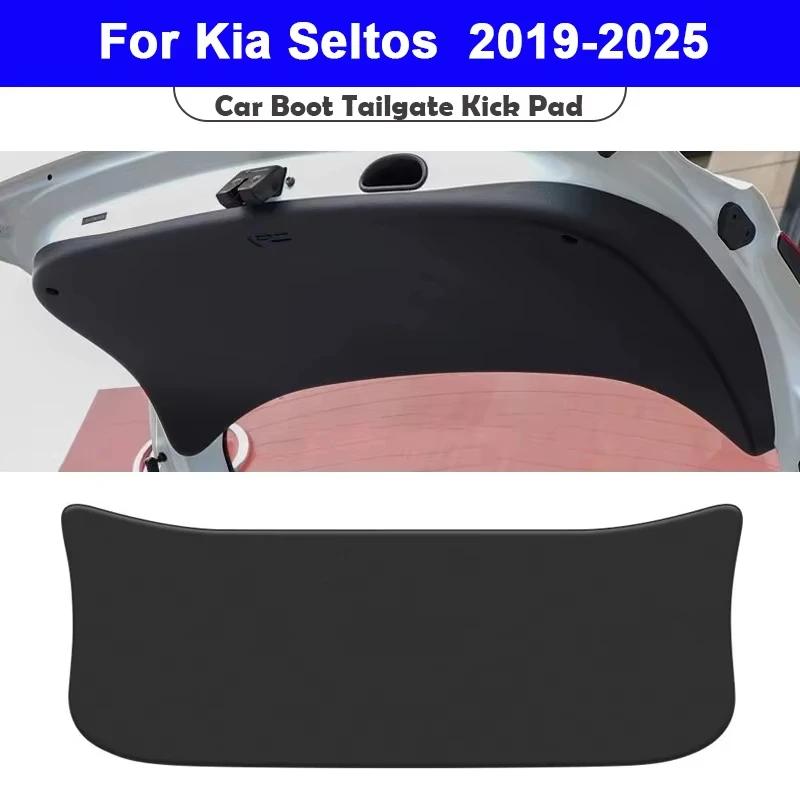 

Защитная накладка на багажник для Kia Seltos 2019-2025, кожаная, для задней двери, защита от грязи, аксессуары для интерьера автомобиля