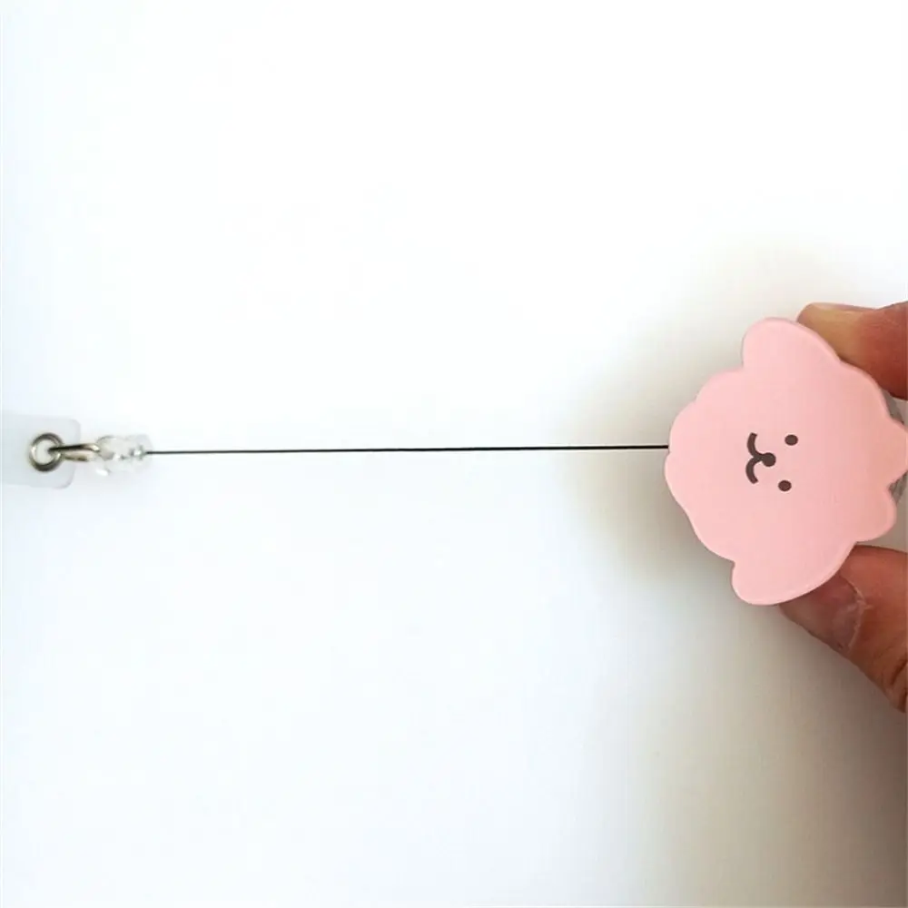 Cartoon Dog Nurse Badge Reel Animals Chest Card Easy Pull Buckle Name Tag Work Card Retractable Badge Holder