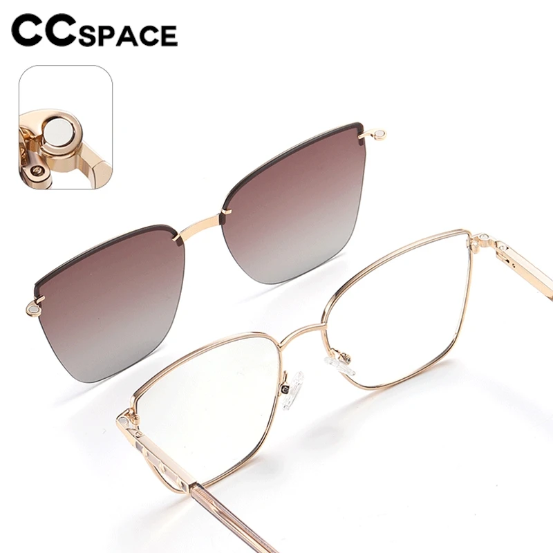 النساء مكافحة نظارات الضوء الأزرق إطارات الاستقطاب مشبك مغناطيسي السيدات الكمبيوتر النظارات القراءة قصر النظر العدسات البصرية 0.5 1.0 #5