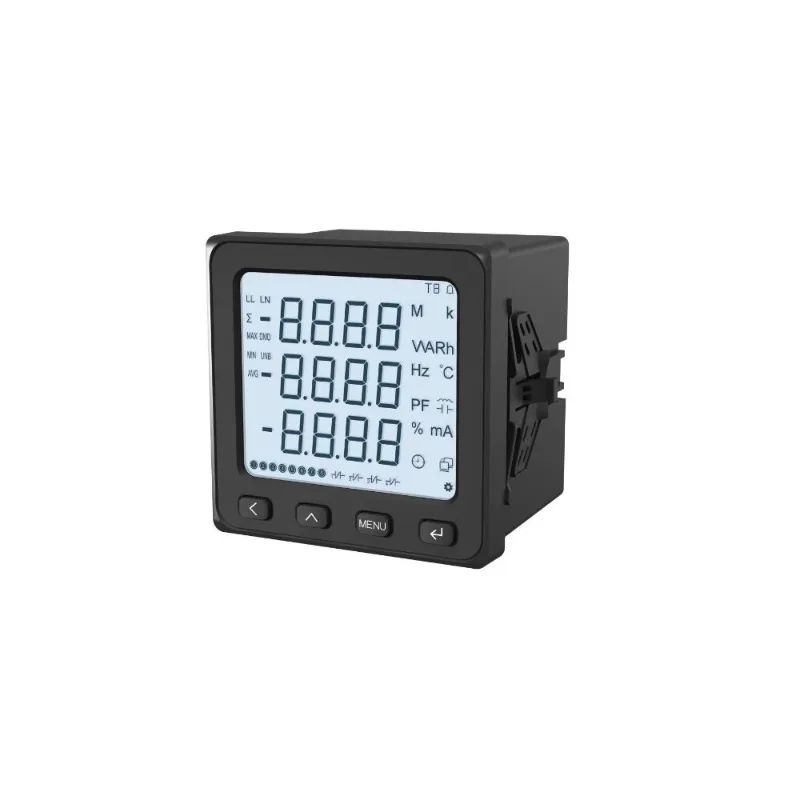 LCD 3 Phase Multi Functional Ammeter Voltmeter Analog Digital Panel Power Meter