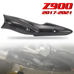 Z900 2017 2018 2019 2020 2021 Exhaust Carbon Fiber Heat Shield Cover Guard Anti-Scalding Shell for Kawasaki Z900 2017-2021