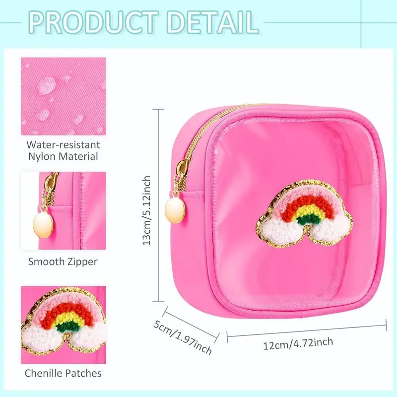 New Patterned Makeup Bag Mini Storage Bag Ultra-Light Waterproof Travel Toiletry Bag