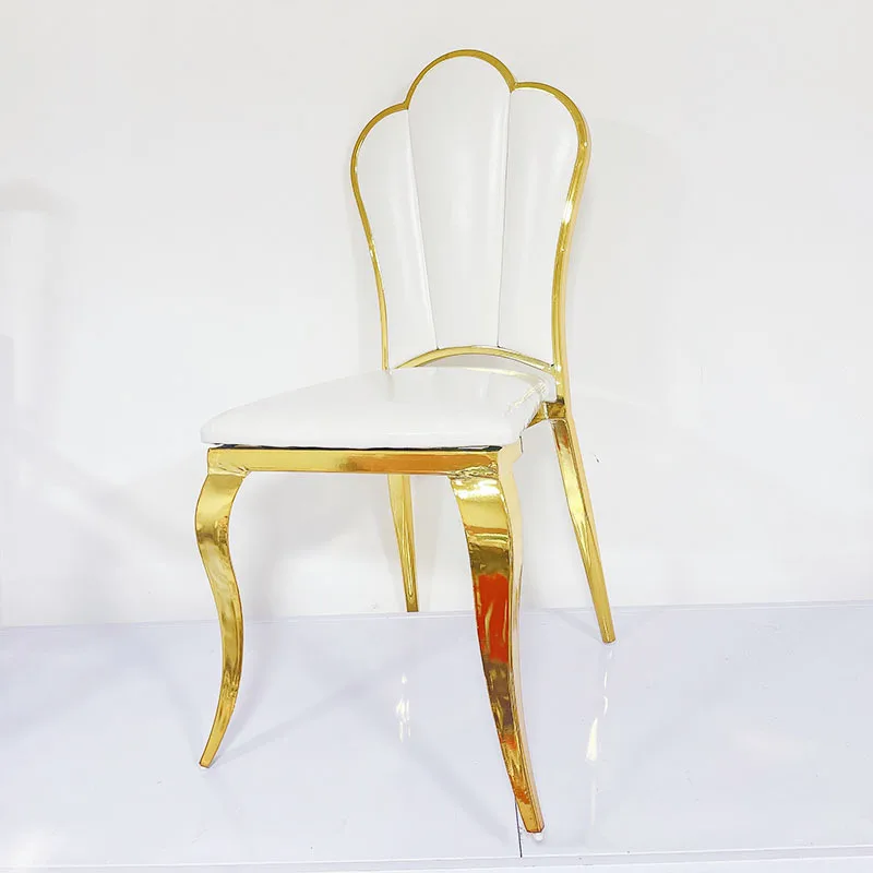 Plum Blossom Chair Hotel Box Banquet Hall Dining Household Soft Bag Back Chair Outdoor Wedding Event Metal Chair