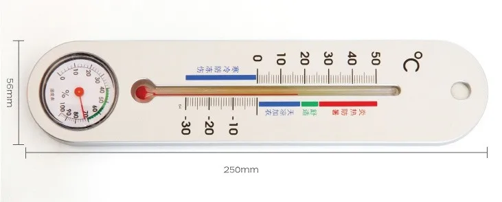 Termómetro de Física montado en la pared, higrómetro de precisión para exteriores, hogar, dibujos animados para niños, temperatura e higrómetro creativos