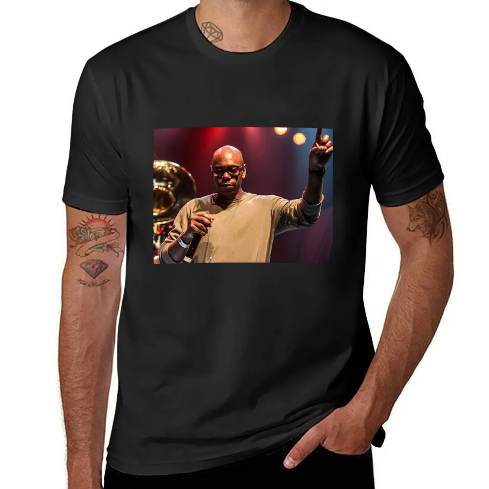 Dave chappelle T-Shirt summer clothes quick drying sweat mens workout shirts